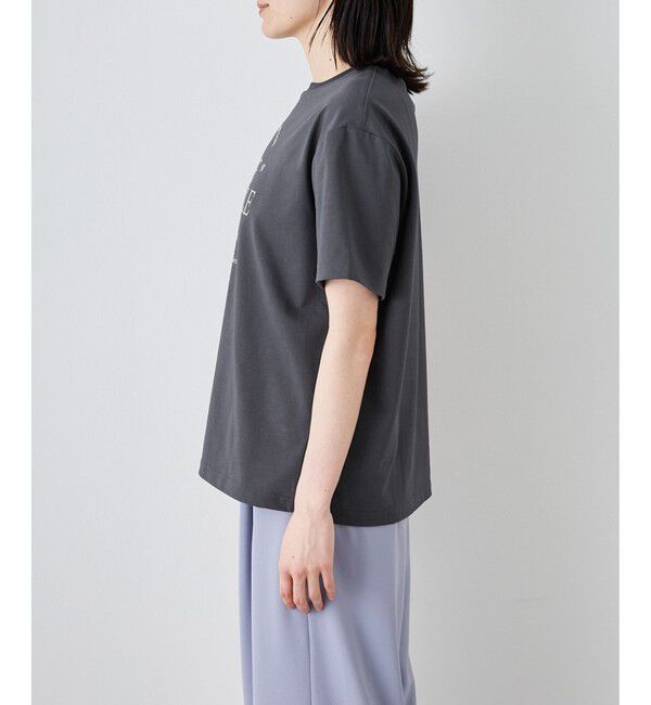 Rope&rsquo;Picnic「オーバーサイズロゴプリントTシャツ/UVカット・接触冷感・汗染み防止」|Tシャツ・カットソー|