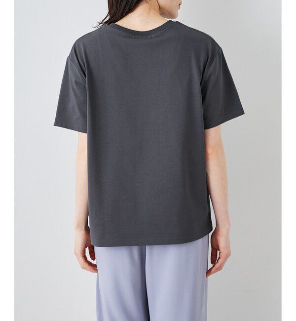 Rope&rsquo;Picnic「オーバーサイズロゴプリントTシャツ/UVカット・接触冷感・汗染み防止」|Tシャツ・カットソー|