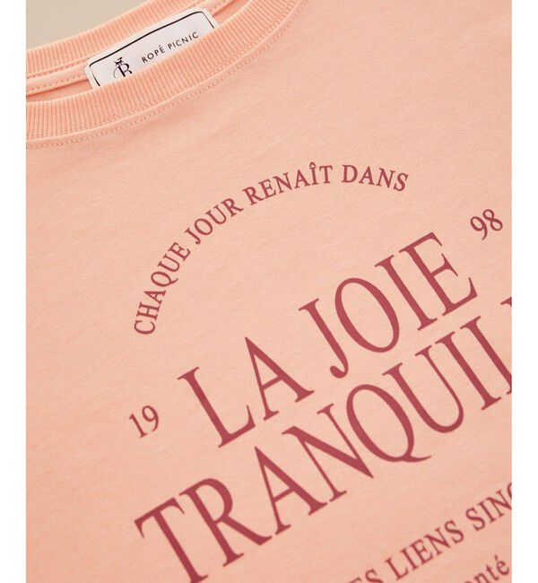 Rope&rsquo;Picnic「オーバーサイズロゴプリントTシャツ/UVカット・接触冷感・汗染み防止」|Tシャツ・カットソー|