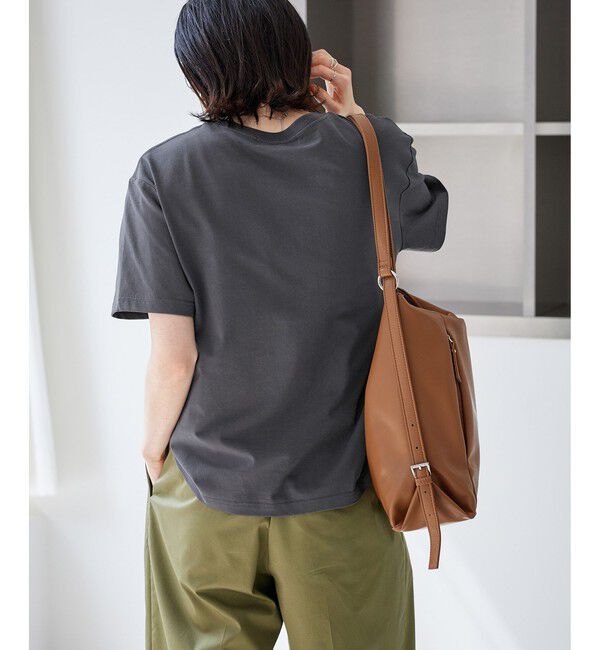 Rope&rsquo;Picnic「オーバーサイズロゴプリントTシャツ/UVカット・接触冷感・汗染み防止」|Tシャツ・カットソー|