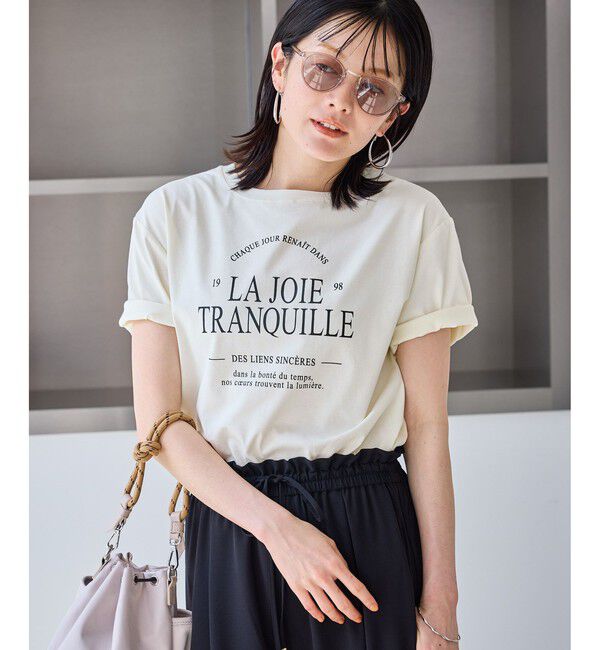Rope&rsquo;Picnic「オーバーサイズロゴプリントTシャツ/UVカット・接触冷感・汗染み防止」|Tシャツ・カットソー|キナリ(16)