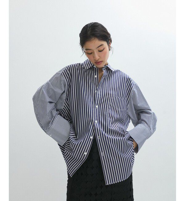 ADAM ET ROPE'「MIXストライプシャツ」|シャツ・ブラウス|コンサブ