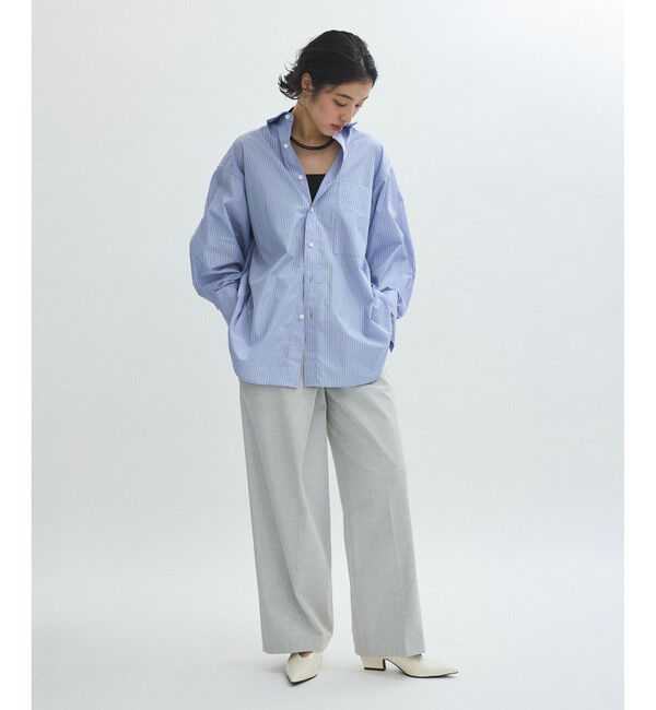 ADAM ET ROPE'「MIXストライプシャツ」|シャツ・ブラウス|