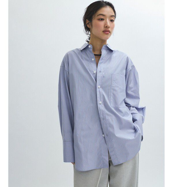 ADAM ET ROPE'「MIXストライプシャツ」|シャツ・ブラウス|