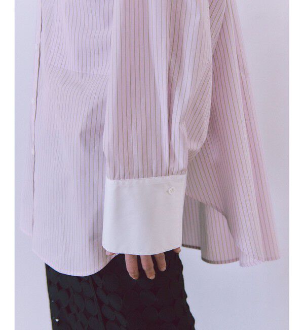 ADAM ET ROPE'「MIXストライプシャツ」|シャツ・ブラウス|