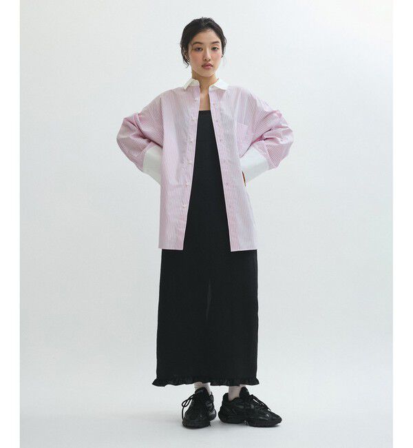 ADAM ET ROPE'「MIXストライプシャツ」|シャツ・ブラウス|