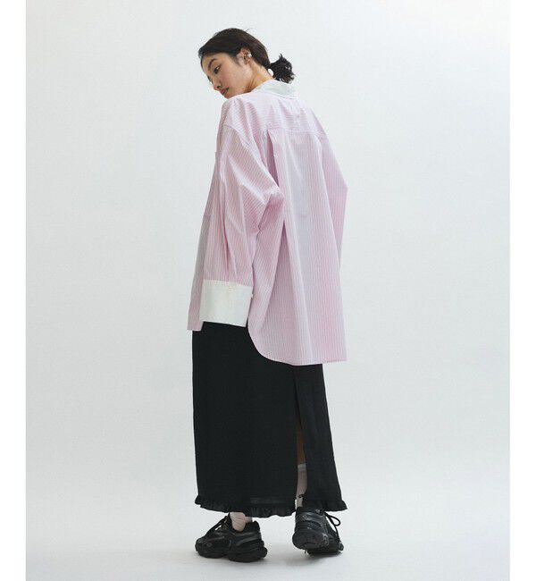 ADAM ET ROPE'「MIXストライプシャツ」|シャツ・ブラウス|