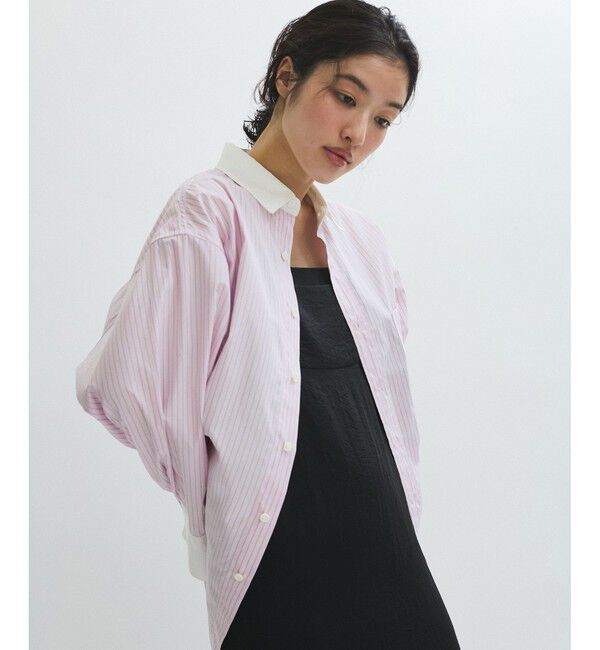 ADAM ET ROPE'「MIXストライプシャツ」|シャツ・ブラウス|