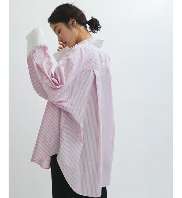 ADAM ET ROPE'「MIXストライプシャツ」|シャツ・ブラウス|