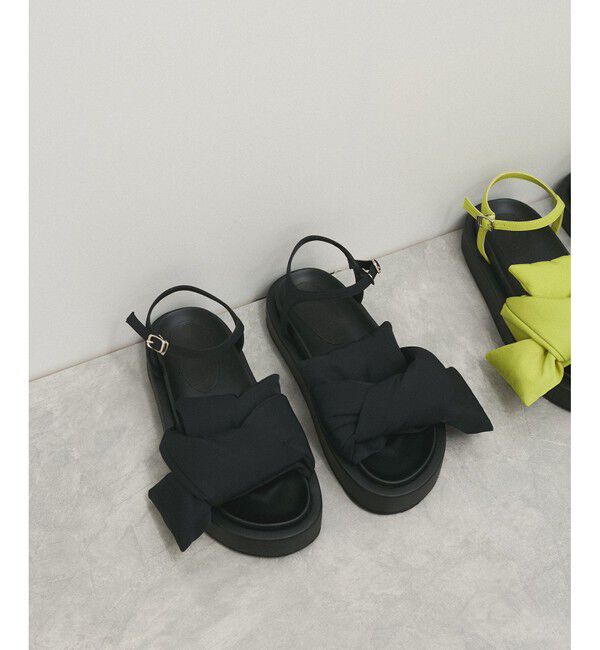 ADAM ET ROPE'「【撥水】ノットデザインボリュームサンダル」|サンダル|