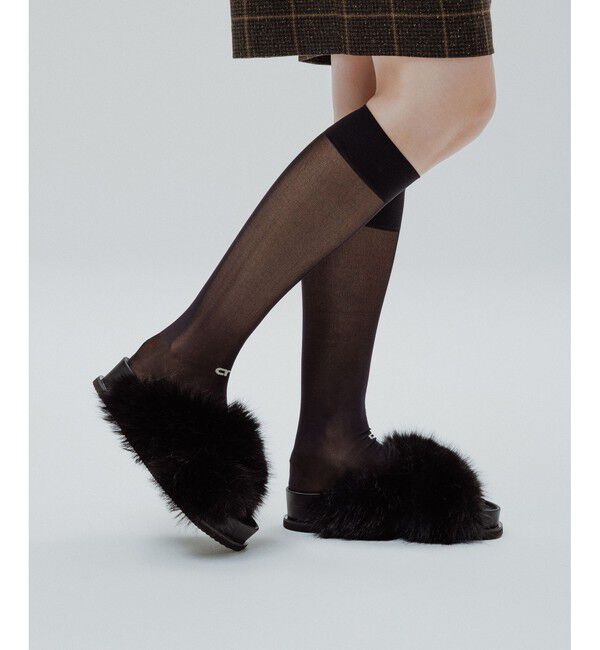 ADAM ET ROPE'「ボリュームファーサンダル」|サンダル|