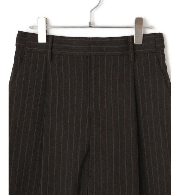 ADAM ET ROPE'「【サステナブル】ソリッド＆ストライプハーフパンツ」|チノ|