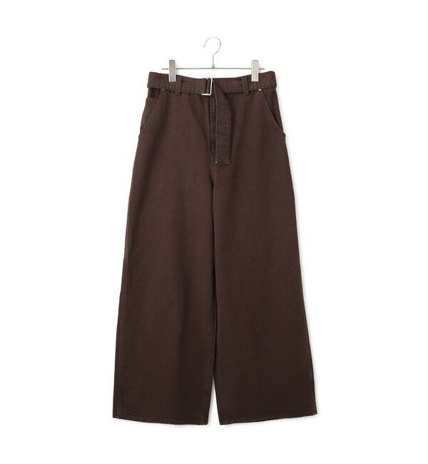 ADAM ET ROPE'「ペインターワイドパンツ」|チノ|