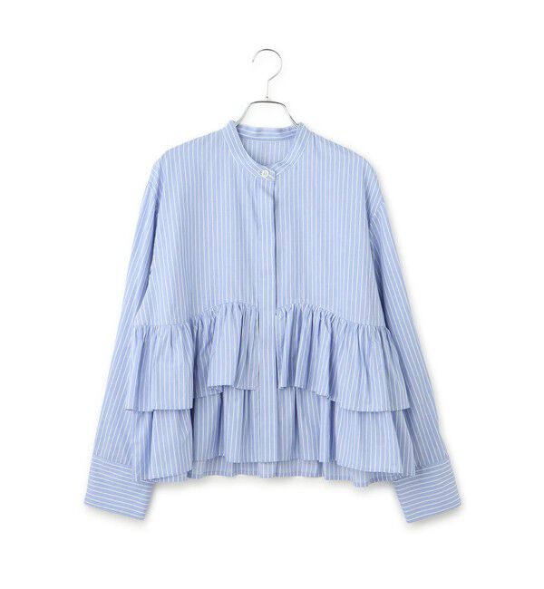 ADAM ET ROPE'「【WEB限定】フリルブラウス」|シャツ・ブラウス|