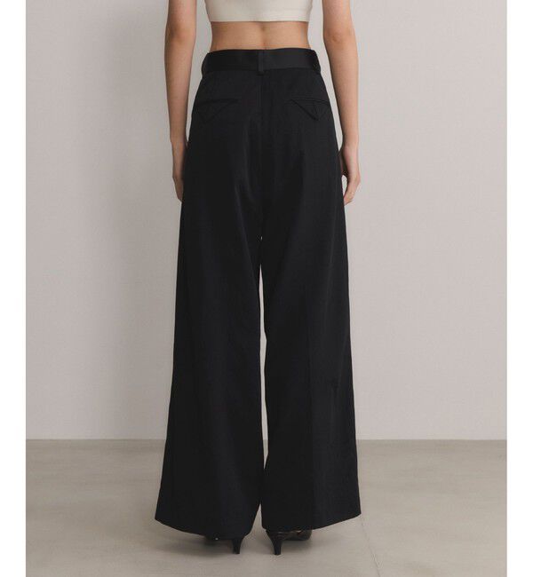 ADAM ET ROPE'「【EMOELLE】バイカラードレスパンツ」|チノ|