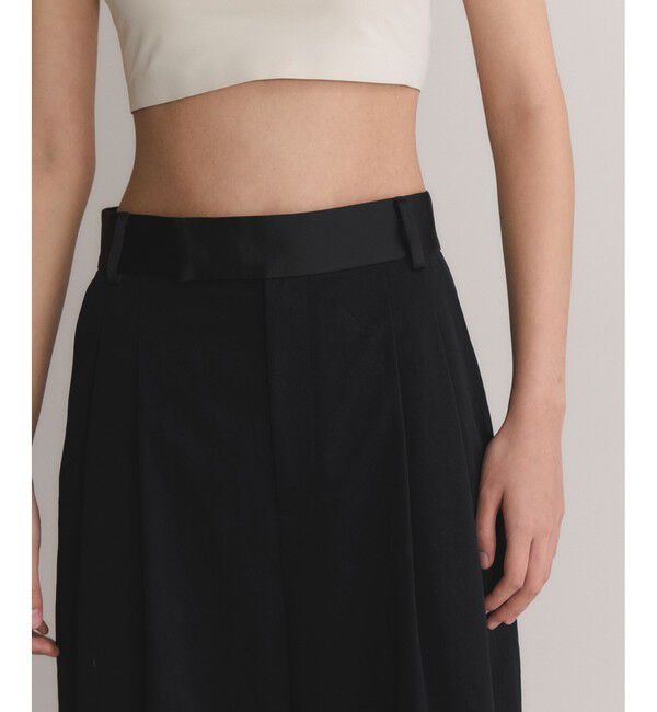 ADAM ET ROPE'「【EMOELLE】バイカラードレスパンツ」|チノ|