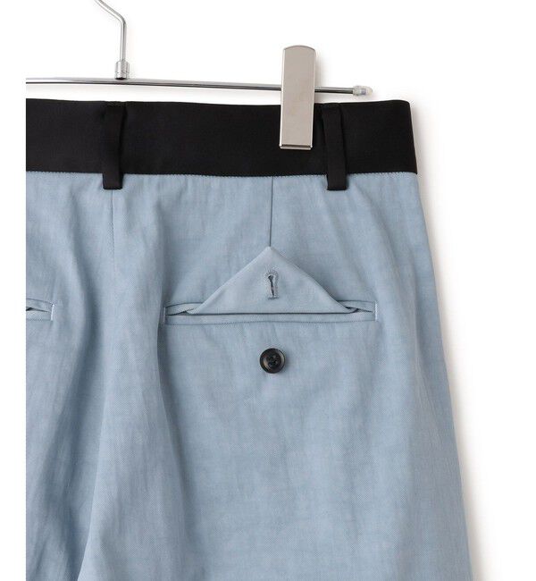 ADAM ET ROPE'「【EMOELLE】バイカラードレスパンツ」|チノ|