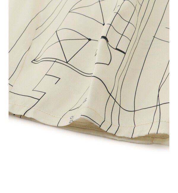 ADAM ET ROPE'「アーキテクチャープリントパンツ」|チノ|