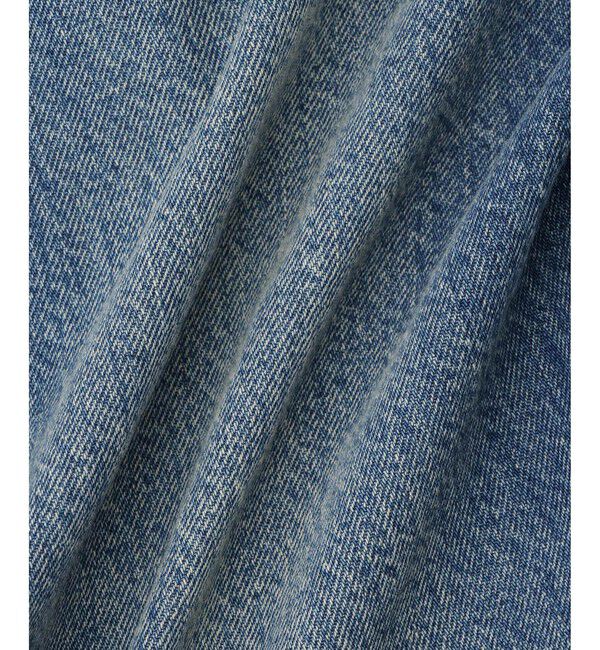 ADAM ET ROPE'「【WEB限定】・【サステナブル】タックディティールワイドデニムワイドパンツ」|デニム|