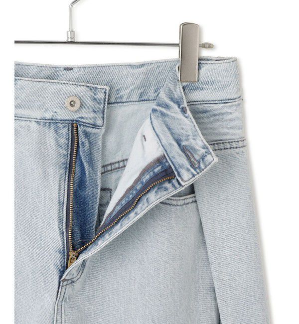 ADAM ET ROPE'「【WEB限定】・【サステナブル】タックディティールワイドデニムワイドパンツ」|デニム|