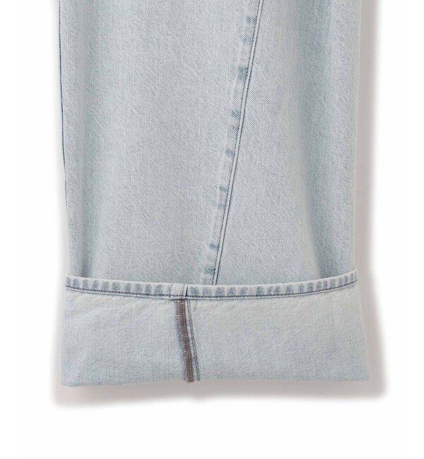 ADAM ET ROPE'「【WEB限定】・【サステナブル】タックディティールワイドデニムワイドパンツ」|デニム|