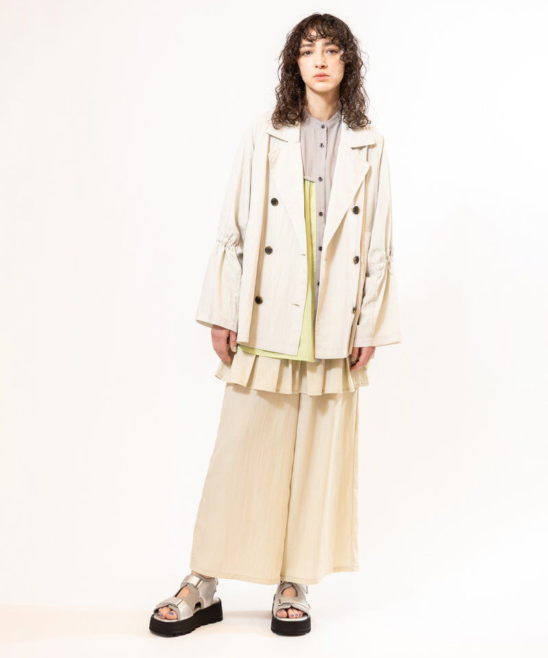  「ドロストショートトレンチコート」|トレンチコート|