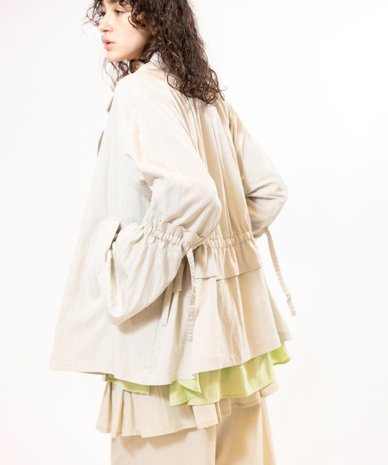  「ドロストショートトレンチコート」|トレンチコート|