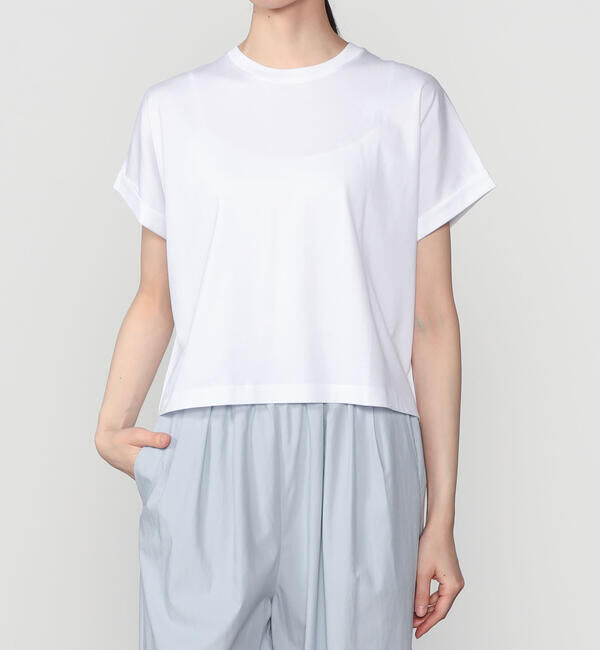 handvaerk「handvaerk | 60/2 クルーネック ワイドTシャツ WOMEN」|Tシャツ・カットソー|