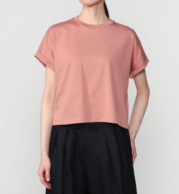 handvaerk「handvaerk | 60/2 クルーネック ワイドTシャツ WOMEN」|Tシャツ・カットソー|