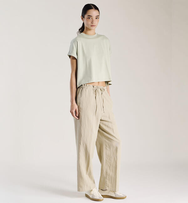 handvaerk「handvaerk | 60/2 クルーネック ワイドTシャツ WOMEN」|Tシャツ・カットソー|