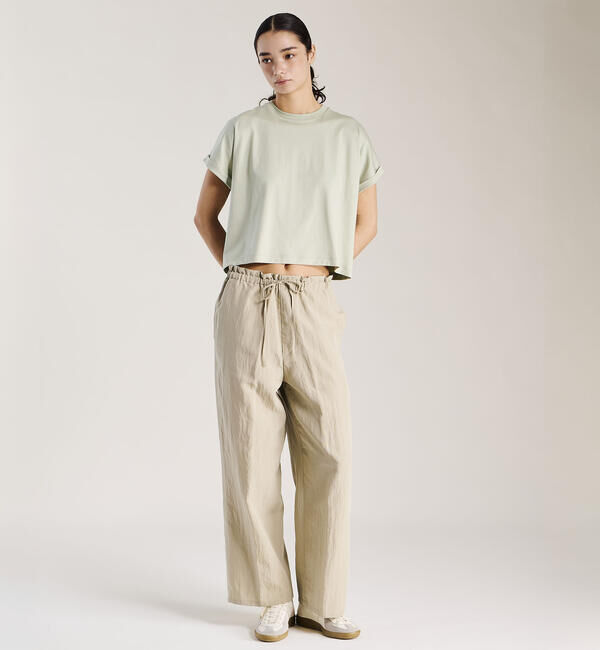 handvaerk「handvaerk | 60/2 クルーネック ワイドTシャツ WOMEN」|Tシャツ・カットソー|