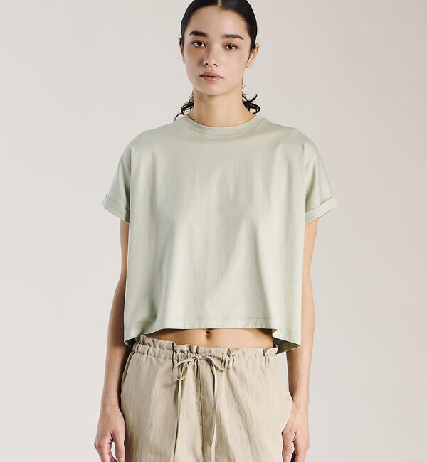 handvaerk「handvaerk | 60/2 クルーネック ワイドTシャツ WOMEN」|Tシャツ・カットソー|