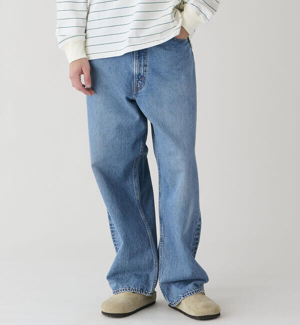  「orSlow | SUPER DAD'S DENIM PANTS MEN」|デニム|BLUE