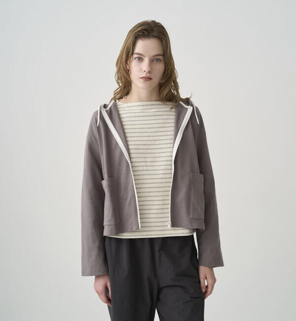 ORCIVAL「ORCIVAL | コットン ロングスリーブ フードジャケット WOMEN」|パーカー|