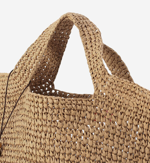  「INDIA INDUSTRY | ペーパーラフィア トートバッグ WOMEN」|トートバッグ|