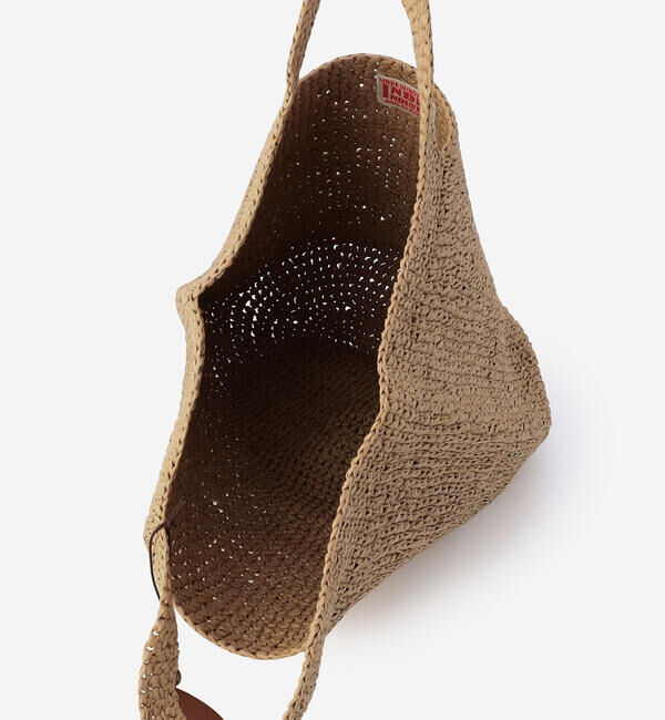  「INDIA INDUSTRY | ペーパーラフィア トートバッグ WOMEN」|トートバッグ|