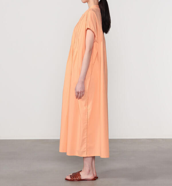  「INDIA INDUSTRY | コットンポプリン ピンタックシャツワンピース WOMEN」|ワンピース|