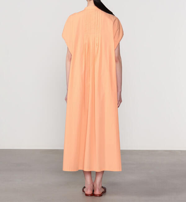  「INDIA INDUSTRY | コットンポプリン ピンタックシャツワンピース WOMEN」|ワンピース|