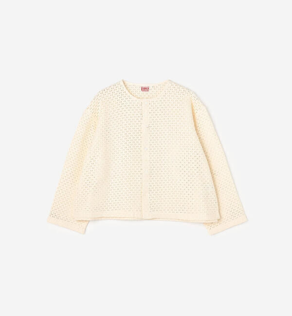  「INDIA INDUSTRY | ラティスレース シャツカーディガン WOMEN」|カーディガン|