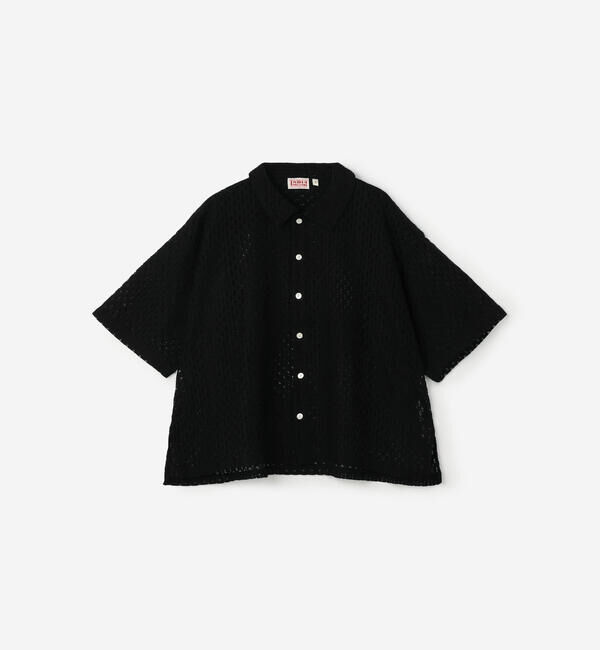  「INDIA INDUSTRY | フラワーレース 半袖シャツ WOMEN」|シャツ・ブラウス|