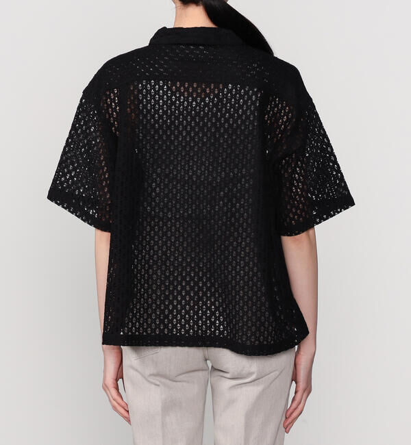  「INDIA INDUSTRY | フラワーレース 半袖シャツ WOMEN」|シャツ・ブラウス|