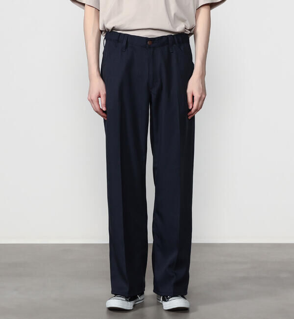  「Wrangler | 〈別注〉 WRANCHER ワイドスラックス NAVY MEN」|チノ|