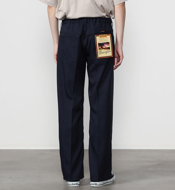  「Wrangler | 〈別注〉 WRANCHER ワイドスラックス NAVY MEN」|チノ|