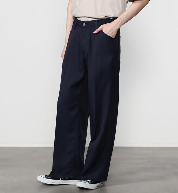  「Wrangler | 〈別注〉 WRANCHER ワイドスラックス NAVY MEN」|チノ|