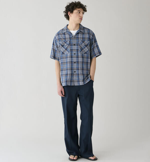  「Wrangler | 〈別注〉 WRANCHER ワイドスラックス NAVY MEN」|チノ|