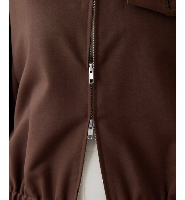  「平織りジップブルゾン」|ブルゾン・スタジャン|