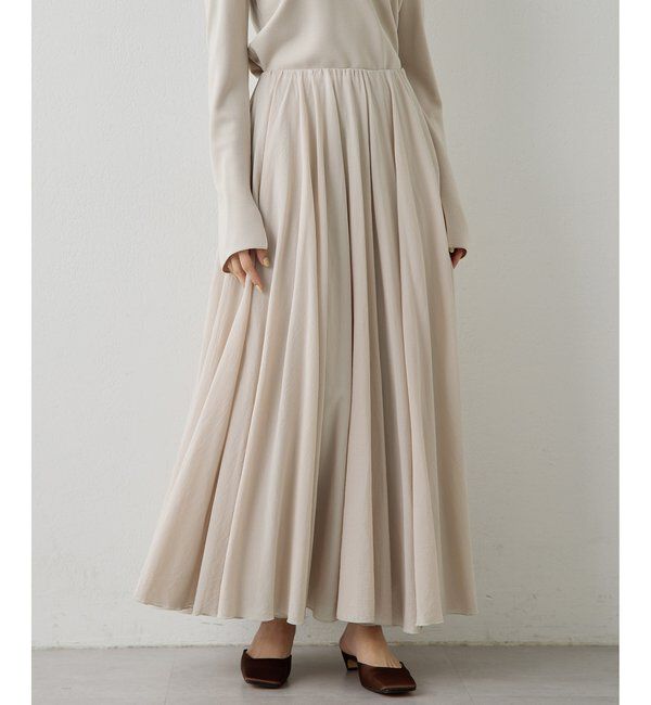  「製品染めカラースカート」|スカート|