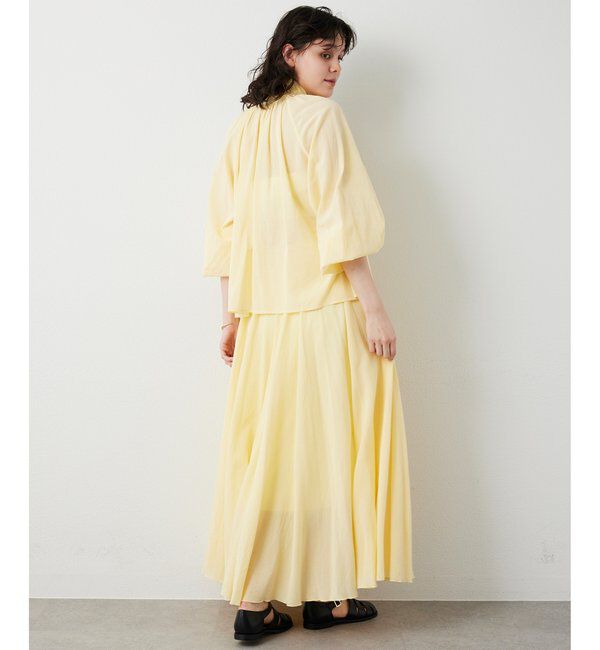  「製品染めカラースカート」|スカート|