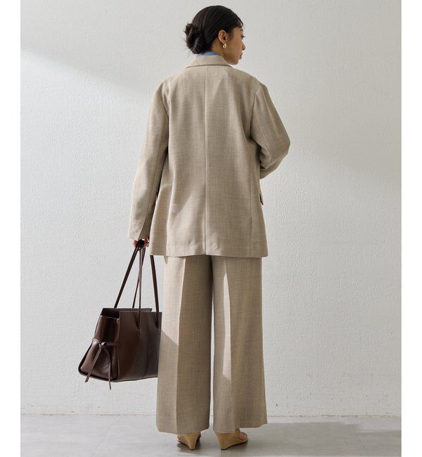  「リネンライクダブルテーラードジャケット」|テーラードジャケット|