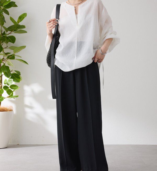  「《人気アイテム再販売！》ジップドロストブラウス」|シャツ・ブラウス|